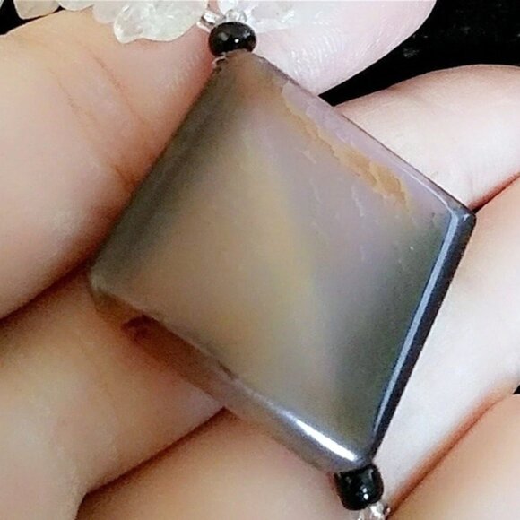 Pink Agate And Rose Quartz Necklace - Picture 3 of 8